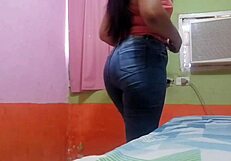 Chubby morena masturbates tight pussy moaning cachonda for you homemade latina lick frenzy