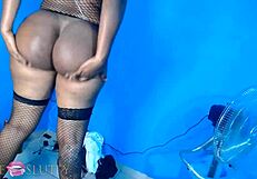 My ebony friend and I film lesbian big ass play part 4