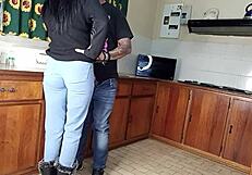 Quickie Kitchen Fuck Standing Doggystyle