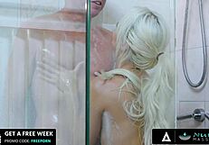 Elsa Jean Fucks Client Hard in Intense Home Nuru Massage