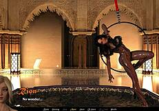 lets play sandstorm part 4 with my shaved pussy and big tits handjob