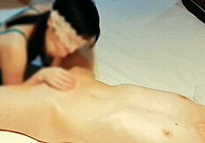 Slim Cute Wife Green Lingerie Blowjob Milks Cum