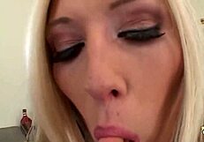 Michelle B Sucks Two Fat Cocks! Huge Tits Bounce in Ass Fuck