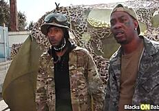 Blonde Euro Petite Takes Double Black Monster Cocks Outdoor