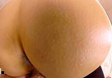 Japanese Stepsis Milks Cock Bent Over Ass Uncensored Doggystyle Cumshot