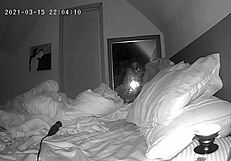 MILF SLAMMAS HER CLIT RAW WITH DILDO BEFORE BED ON SPY CAM