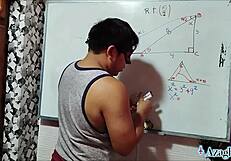 19yo nerd student bangs teacher with trigonometry sex angles