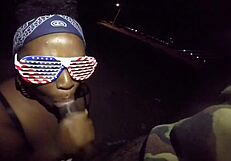 public sloppy blowjob contest caught in five minutes