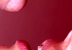 Fucking my friend's Japanese girlfriend close up till cum in mouth