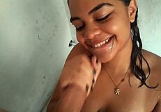 Sexy Latina Stepsister Shower Creampie Fuck
