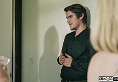 wait, did mommy's hairy milf pussy really squirt all over her stepson's huge cock?