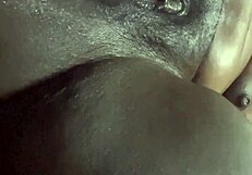 chubby black babe with huge tits and big pussy rides bbc doggystyle spits and cums hard