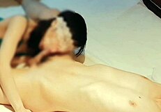 Slim Cute Wife Green Lingerie Blowjob Milks Cum