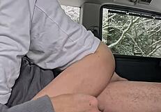 car sex married woman blowjob then deep cock insertion wet pussy