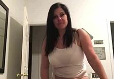 stripping at home with big tits milf homemade amateurs ripping clothes 🔥👙