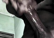 Sluts Cream for Thick Big Black Cock Freak Close-Up Oiled