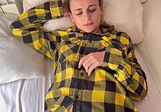 Stepsis gets horny for my morning fuck in her tight spot