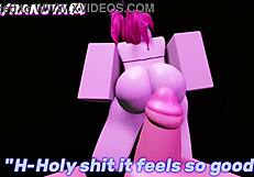 Joi Slutty Stripper Lapdance with Big Cock Rip Clothes in Roblox Game