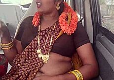 stepmom stepson car fuck with dirty telugu talks on long drive