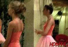 Teen Ballerinas Share Juicy Pussies in Wild Cosplay Threesome Party!