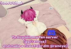 Joi Slutty Stripper Lapdance with Big Cock Rip Clothes in Roblox Game