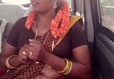 stepmom stepson car fuck with dirty telugu talks on long drive