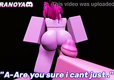 Joi Slutty Stripper Lapdance with Big Cock Rip Clothes in Roblox Game