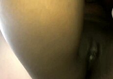 Daddy strokes hard for teen pussy close up.