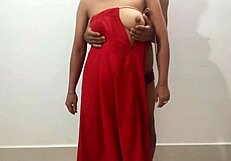 hot indian milf aunty fucks hot teen 18+ bhabhi in rough bed chudai action