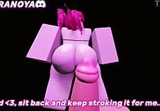 Joi Slutty Stripper Lapdance with Big Cock Rip Clothes in Roblox Game