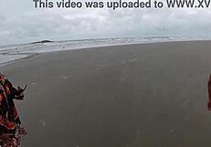 lukas pounds skinny beach slut's tight pussy doggystyle till creampie overflow!