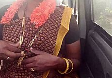 stepmom stepson car fuck with dirty telugu talks on long drive