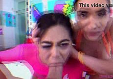 stupid hoes gagging deepthroat choking on cock in sloppy blowjob pmv