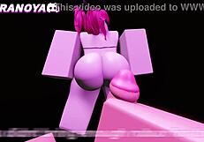 Joi Slutty Stripper Lapdance with Big Cock Rip Clothes in Roblox Game