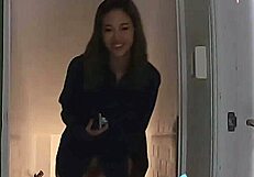 this chinese brunette girl loves bent over doggystyle cowgirl riding big cock hard sex shaved pussy moaning wet orgasm