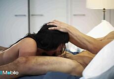 curious whitney wright drools over boyfriend's brother's huge cock then licks and rides wet