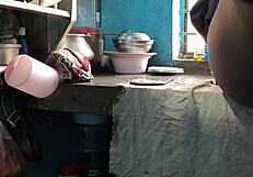 big ass bent over doggystyle pounding in bedroom close up shaking cheeks homemade