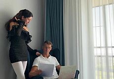 skinny secretary bends in pantyhose for rough anal creampie pounding