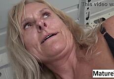 Granny rides cock deep then boots me out post maturevan fuck