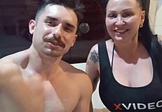 meeting this hot mature's big tits with my throbbing cock feels incredible