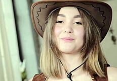 A young Texas teen's ass gets eaten then fucked raw in first anal homemade