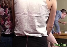 i got schooled in tugging by hot cfnm brit milfs