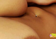 Those curvy brunettes ramp up the fun post-tan with fingering licks and tight pussy orgasms in lesbian threesome