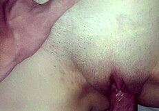 Cum blasting redhead wife's juicy shaved pussy