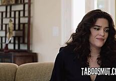 it guy catches brunette milf with porn and rams her pussy doggystyle till she screams!