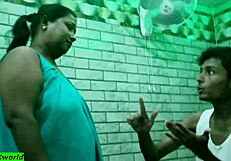 Desi teen boy pounds hot malkin pussy in hardcore Indian fuck session.