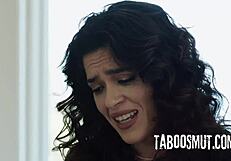 it guy catches brunette milf with porn and rams her pussy doggystyle till she screams!