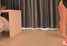 big ass stepmom kitchen pounds stepson after spotting monster boner