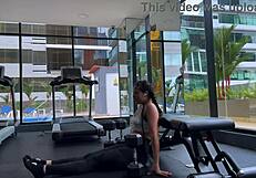 sniff my sweaty gym ass and hairy bush up close