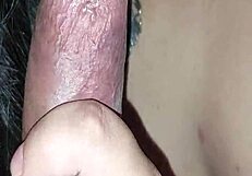 Latina teen sneaks off with best friend for monster cock blowjob and pov titfuck